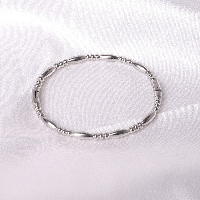 Valgekuldne käevõru "Lorena D'Amico"