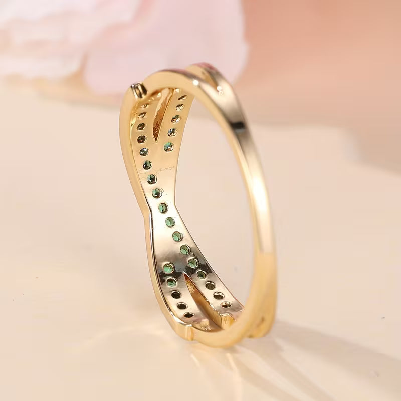 Smaragdsõrmus "Flow" | Kuldne