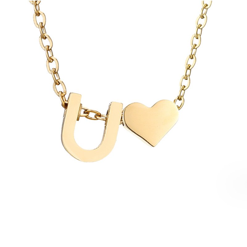 Kuldne kaelakee initsiaaliga "Igavene armastus" "Emília"