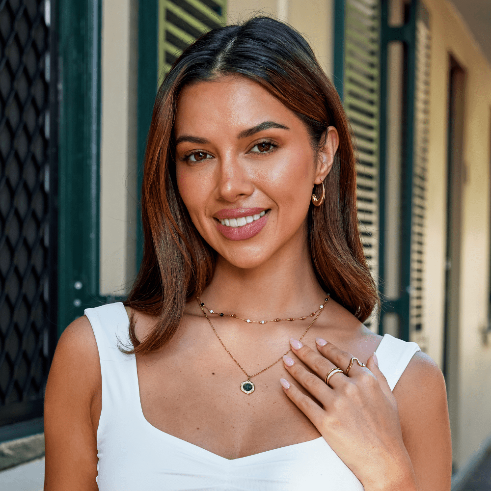 Kaelakee rohelise aventuriini mündiga