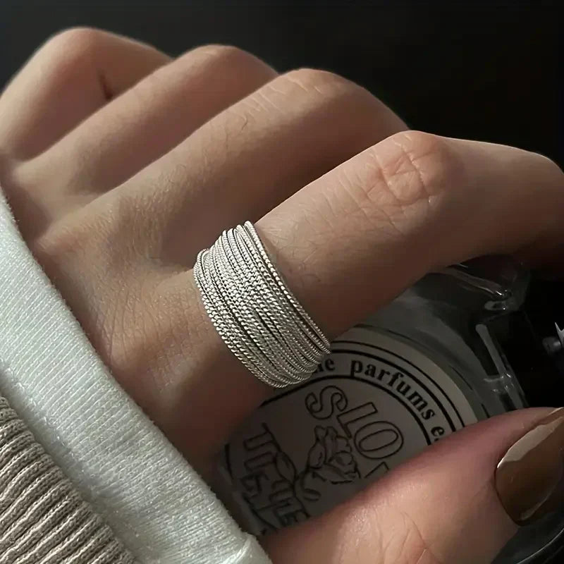 Moonveil kihiline sõrmus | Valgekuldne