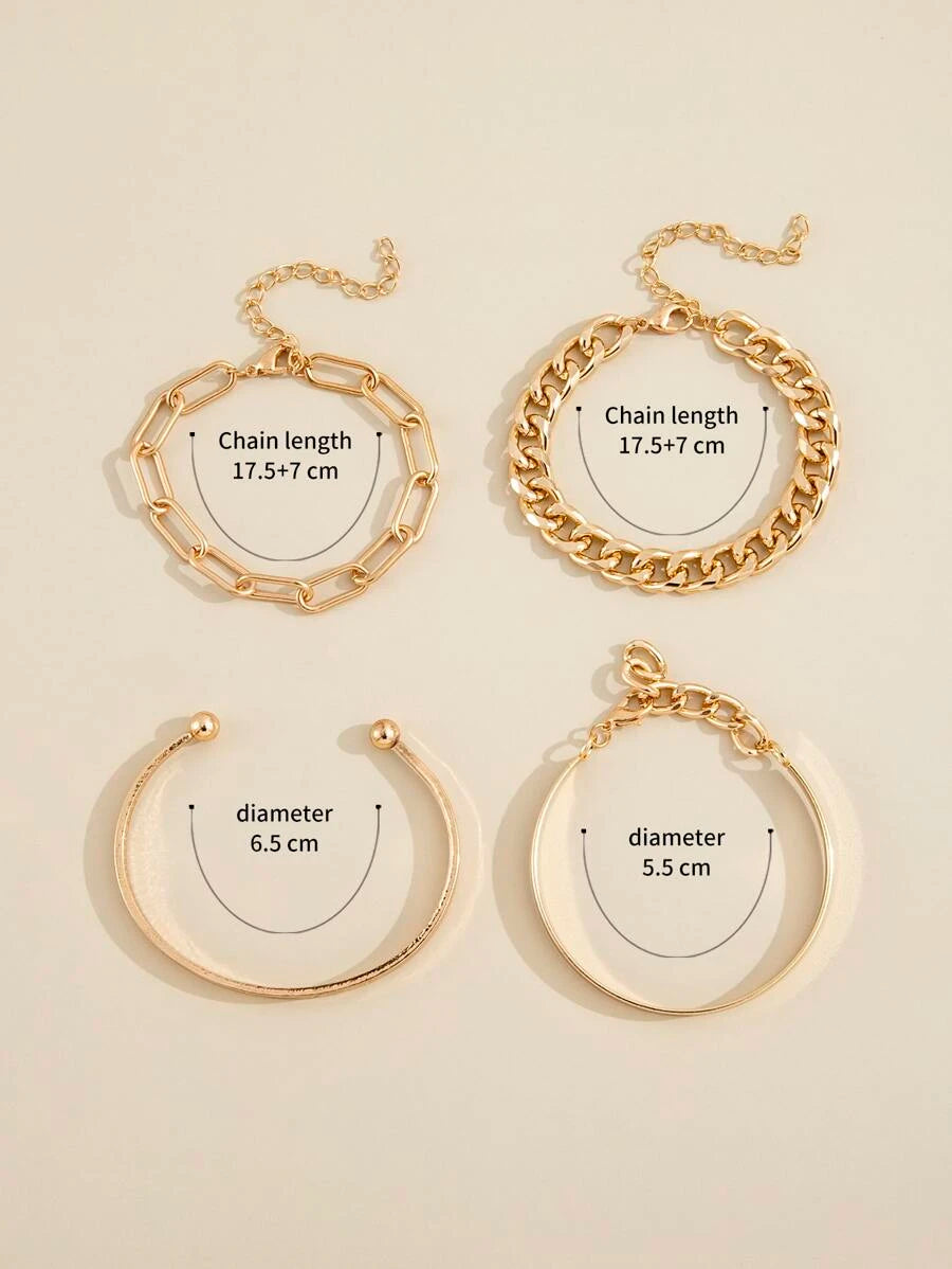 Deja käevõrude komplekt (4 tk)